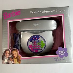 🆕 1999 Barbie Fashion Memory Phone